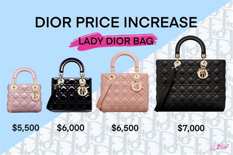 spotted dior bag price list